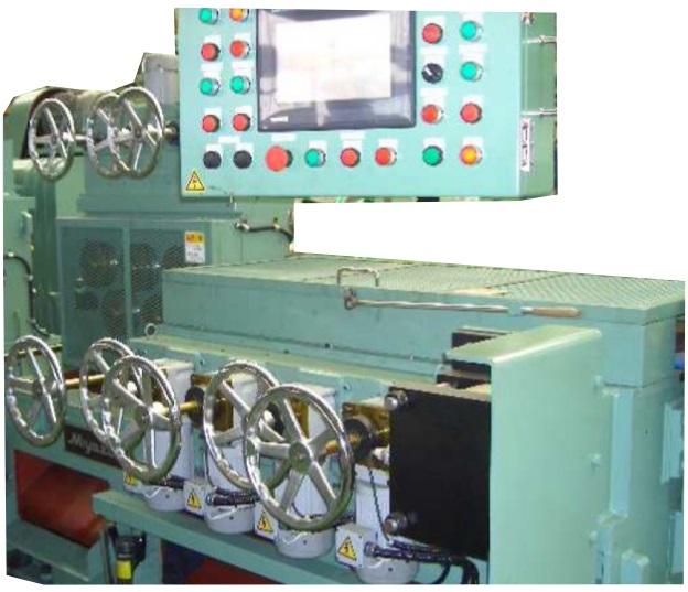 Straightening roller position control system