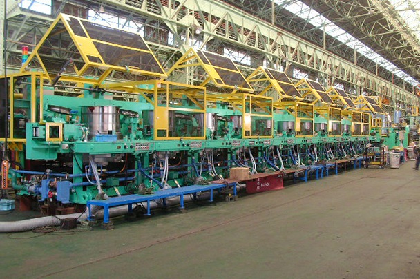 Overhead take-off continuous drawing machines